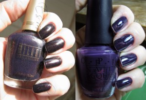 SwatchSiberian Nights - OPI + Totally Cool - Milani