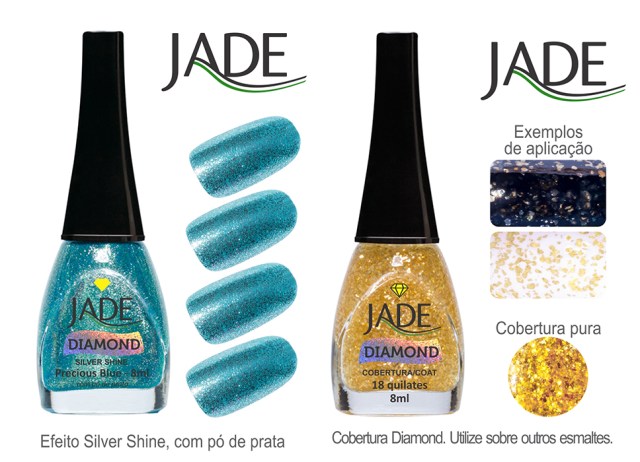 Esmalte JADE Diamond 5819 Precious Blue RGB amostra de cor