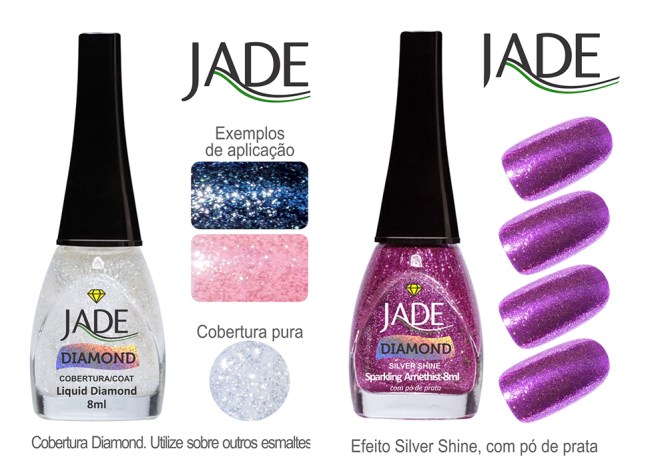 Esmalte JADE Diamond 5822 Liquid Diamond RGB amostra de cor