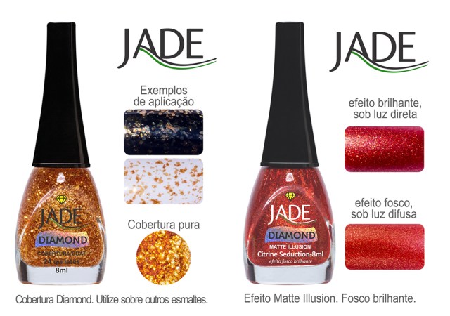 Esmalte JADE Diamond 5824 24 quilates RGB amostra de cor