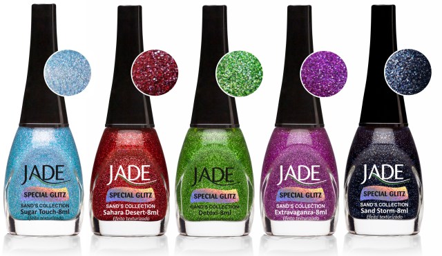 Esmalte JADE Sand's Collection Texturizado 5624 Sugar Touch - amostra cor